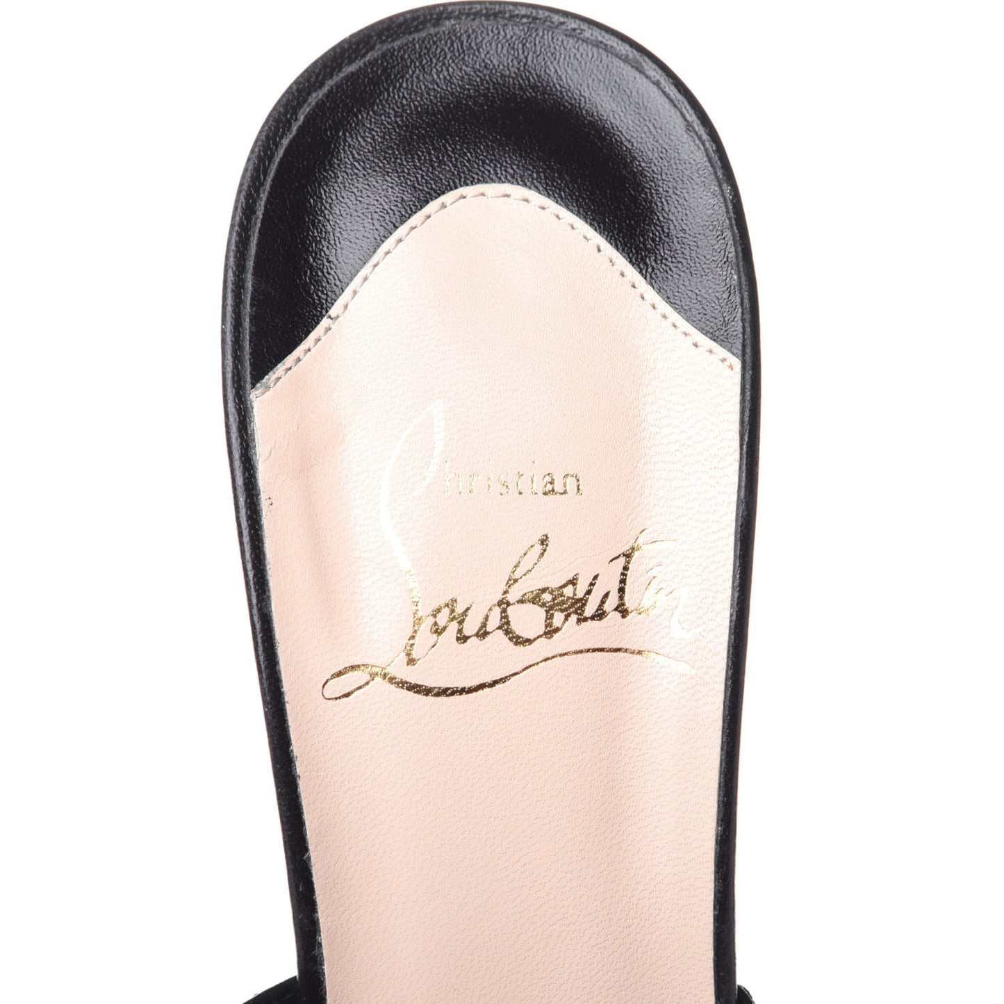 Calfskin Strappy Sandals 36 Black