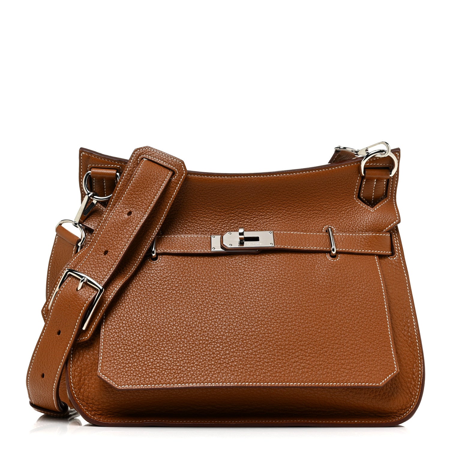 Hermes Taurillon Clemence Jypsiere 34 Gold 1 of 21