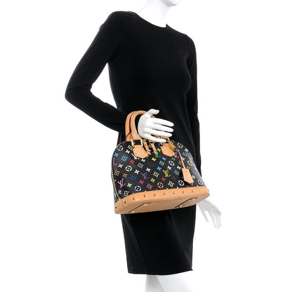 Louis Vuitton Monogram Multicolor Alma PM Black 2 of 13