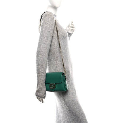 Gucci Dollar Calfskin Interlocking G Crossbody Bag Emerald 2 of 12