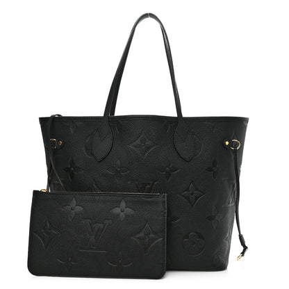 Louis Vuitton Empreinte Monogram Giant Neverfull MM Black 1 of 11