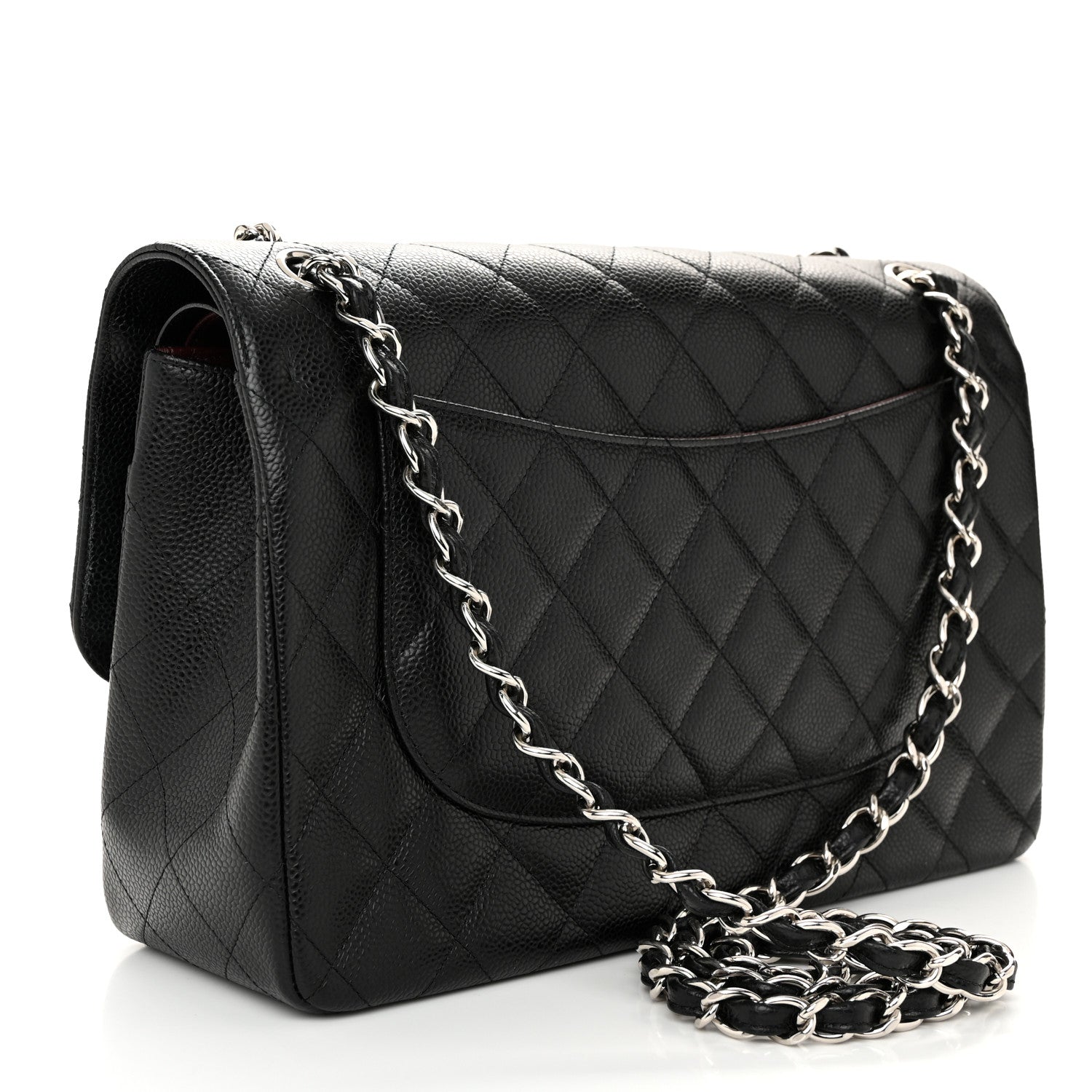 Chanel Caviar Quilted Jumbo Double Flap Black 3 of 11