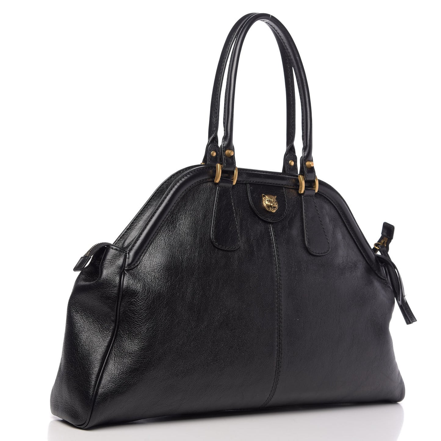 Calfskin Large Re(Belle) Top Handle Bag Black