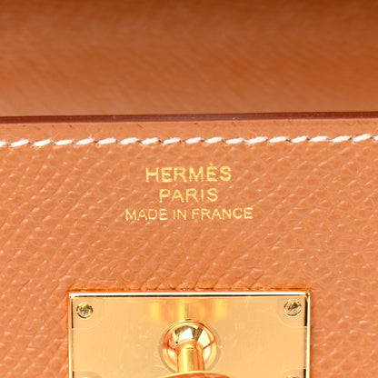 Hermes Epsom Kelly Wallet To Go Gold 6 of 11