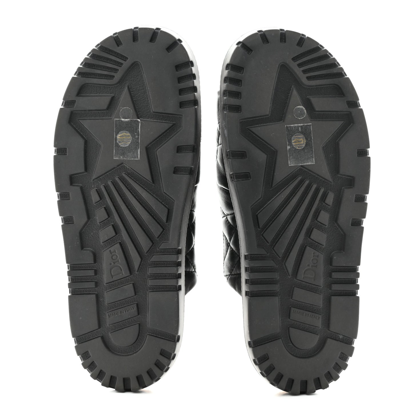 Calfskin Cannage Dtwist Espadrille Platform Sandals 39 Black