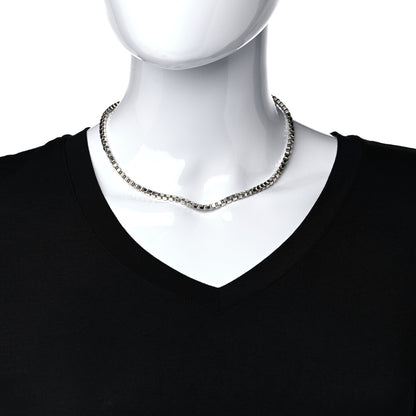 Tiffany Sterling Silver 4mm Venetian Link Necklace 2 of 5