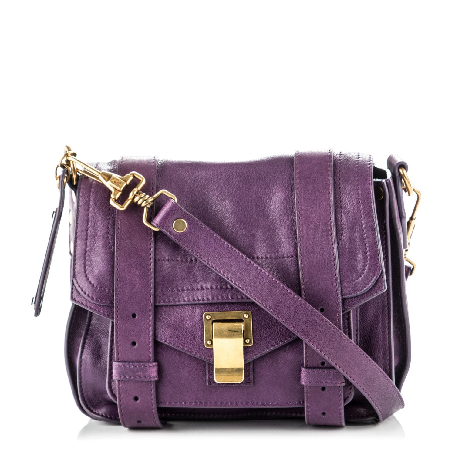 Proenza Schouler Lambskin PS1 Mini Pouch Messenger Bag Veruca Salt 1 of 9