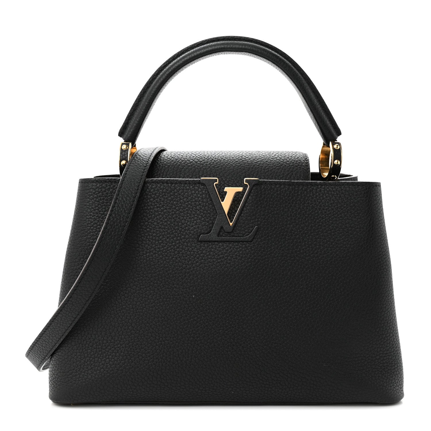 Louis Vuitton Taurillon Capucines PM Black 1 of 12