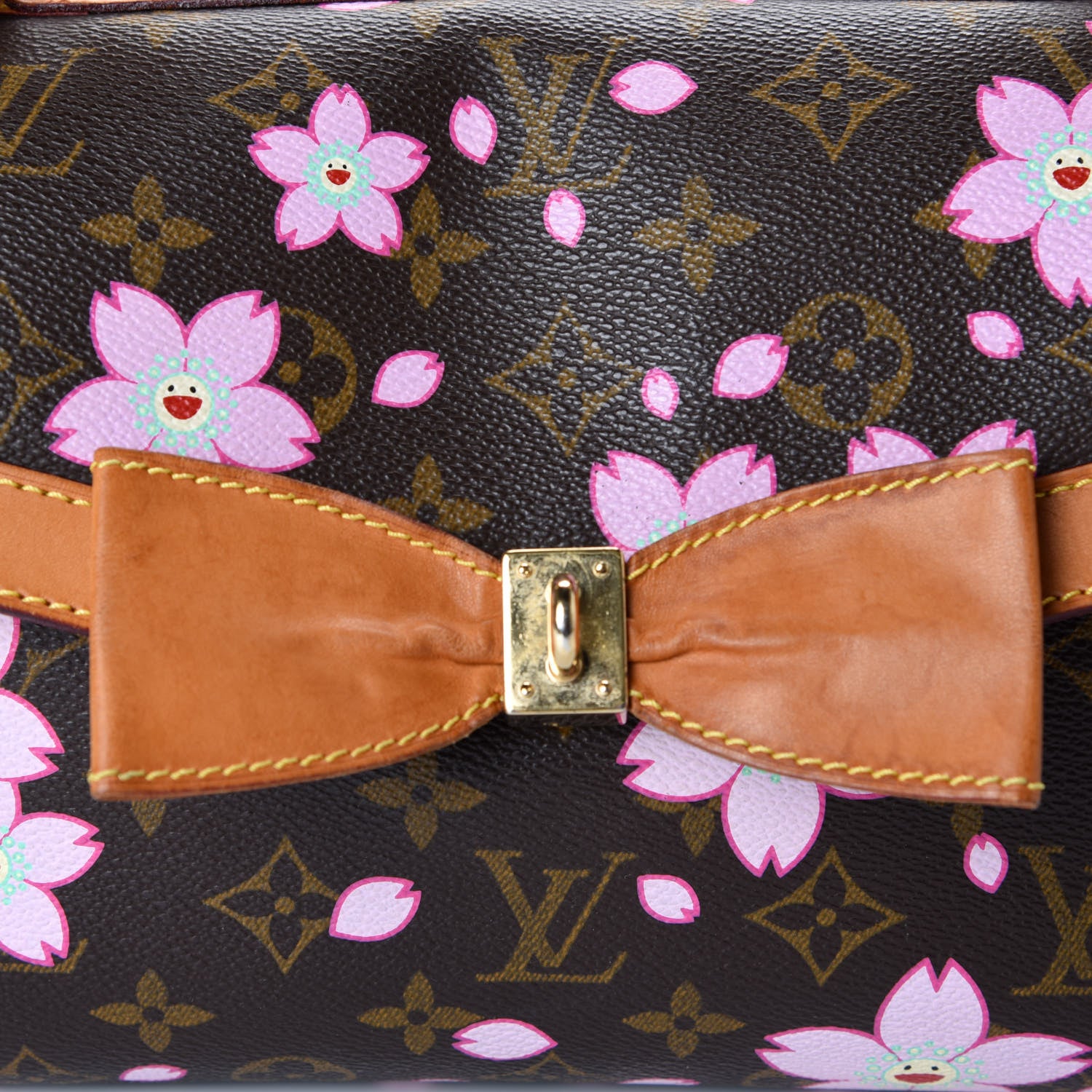 Louis Vuitton Monogram Cherry Blossom Sac Retro Bag Brown 9 of 10