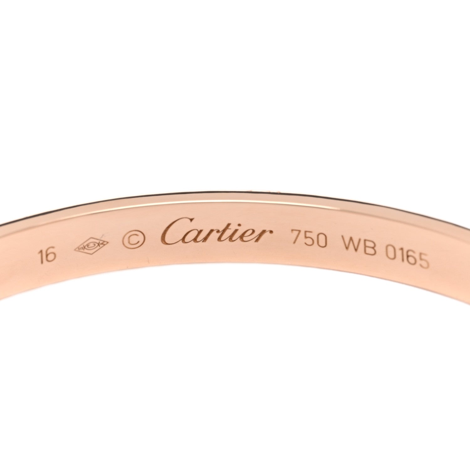 Cartier 18K Pink Gold LOVE Cuff Bracelet 16 3 of 3