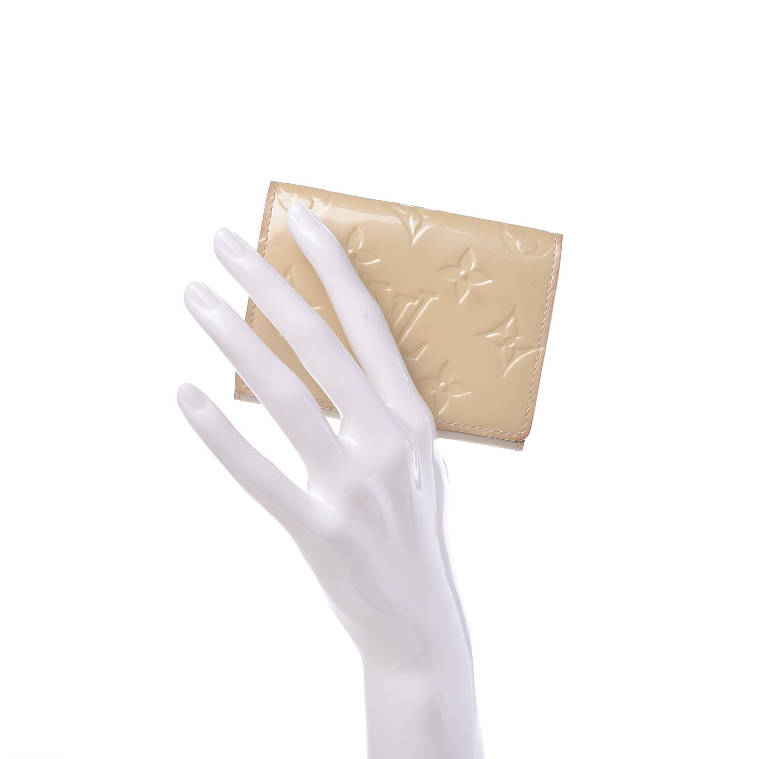 Louis Vuitton Vernis Business Card Holder Blanc Corail 2 of 17