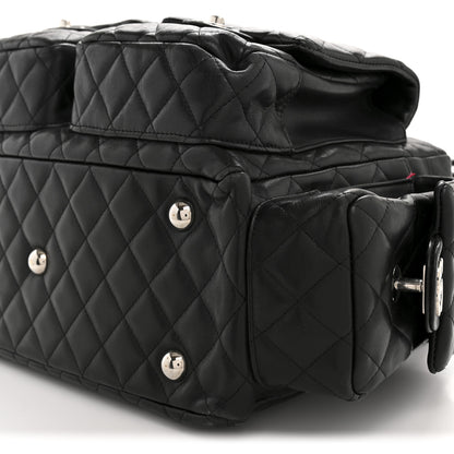 Chanel Calfskin Quilted Large Cambon Multipocket Reporter Black 10 of 15
