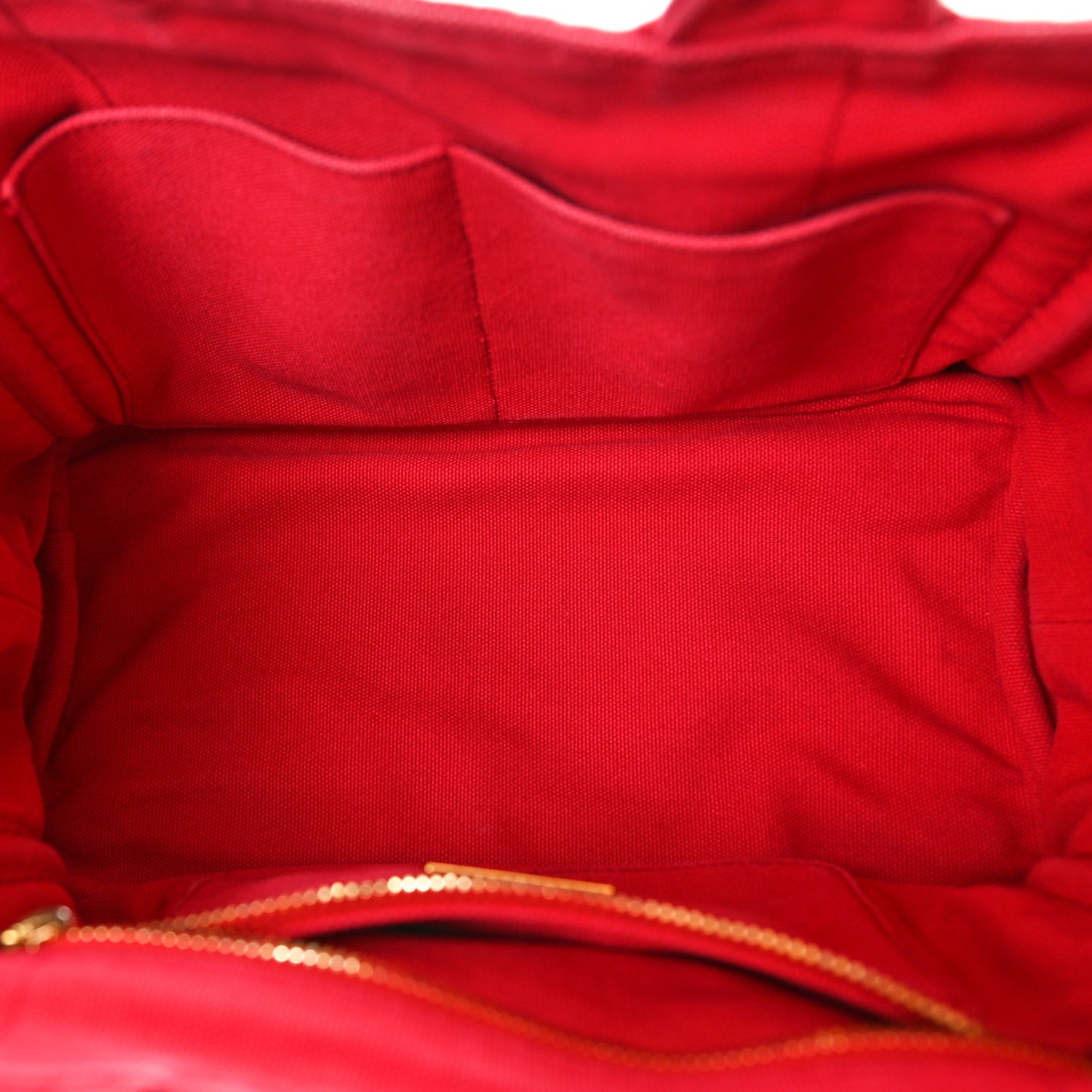 Canapa Small Logo Tote Rosso