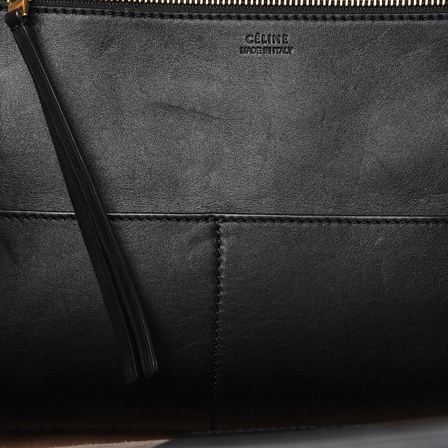 Smooth Calfskin Small Tie Knot Tote Black
