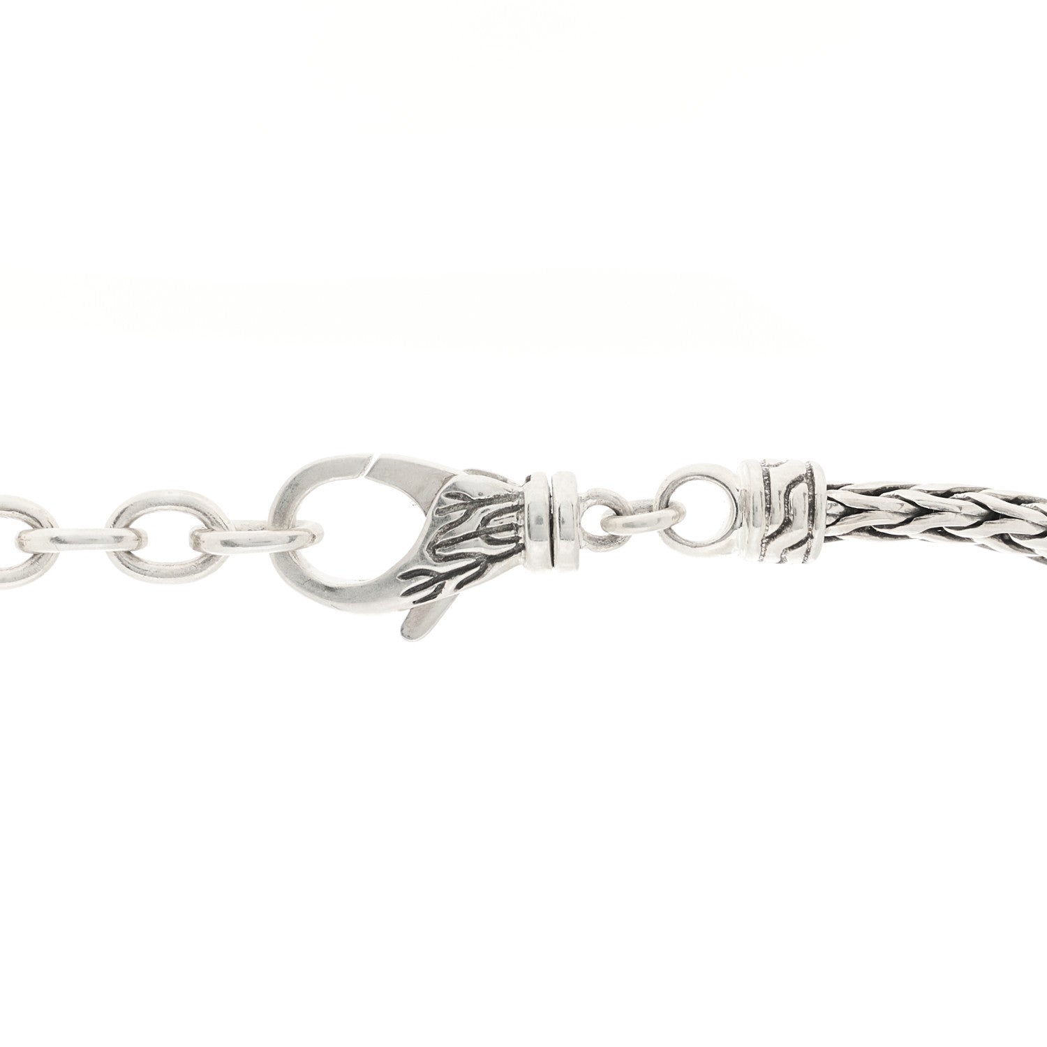 John Hardy Sterling Silver Rata Pendant Chain Necklace 5 of 6