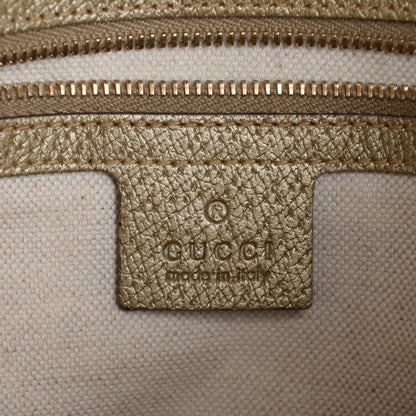 Gucci Monogram Medium Bree Foldover Tote Golden Beige 6 of 7