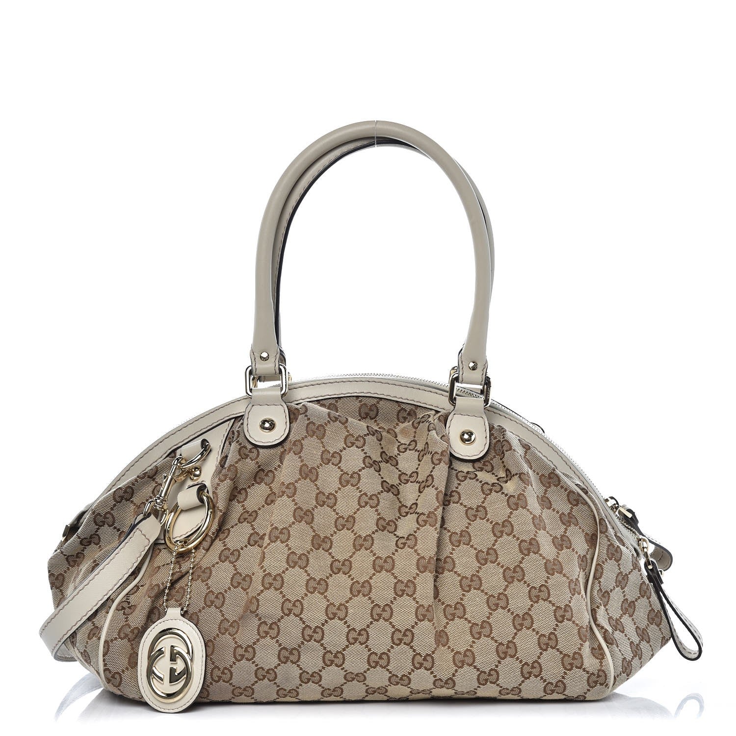 Gucci Monogram Medium Sukey Boston Off White 1 of 13