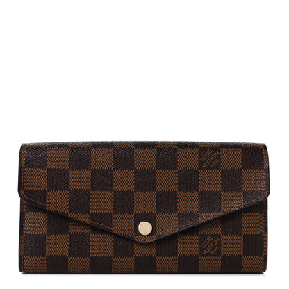 Louis Vuitton Damier Ebene Sarah Wallet NM 1 of 9