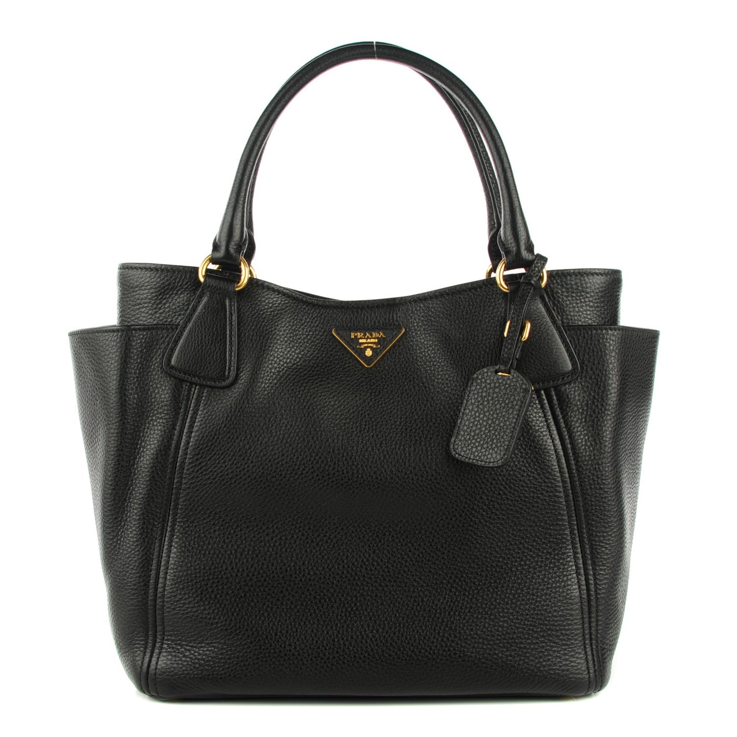 Vitello Daino Double Pocket Hobo Nero Black