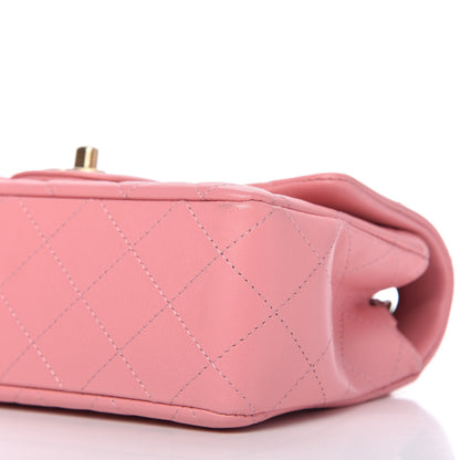 Chanel Lambskin Quilted Mini Rectangular Flap Pink 7 of 10