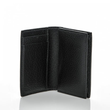 Gucci Calfskin Boar Effect GG Marmont Card Case Black 5 of 6