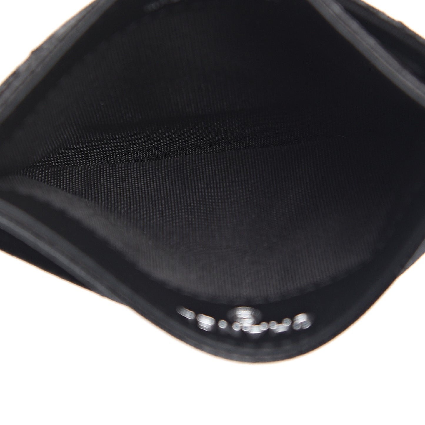 Caviar Quilted Incognito Card Holder Black
