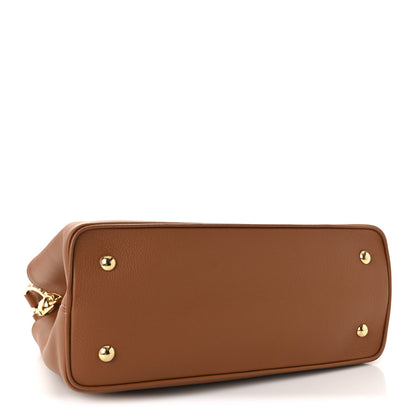 Louis Vuitton Smooth Grained Calfskin Capucines GM Souple Cognac 4 of 9