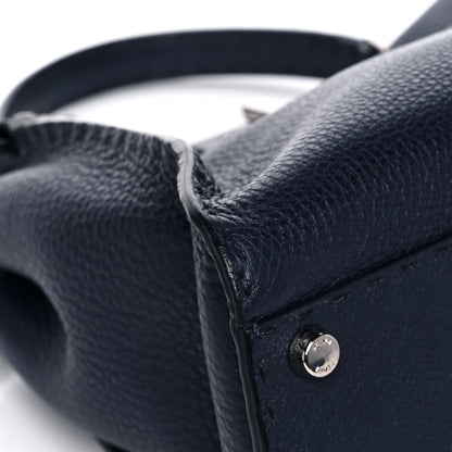 Fendi Cuoio Romano Selleria Medium Peekaboo Iconic Satchel Blue Notte 13 of 17