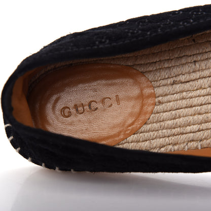 Gucci Suede Microguccissima Espadrilles 37.5 Black 8 of 10