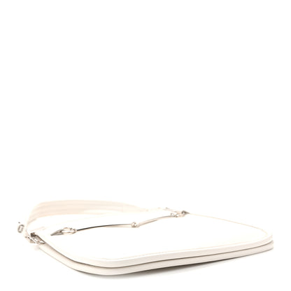 Gucci Calfskin Horsebit Slim Shoulder Bag White 3 of 8