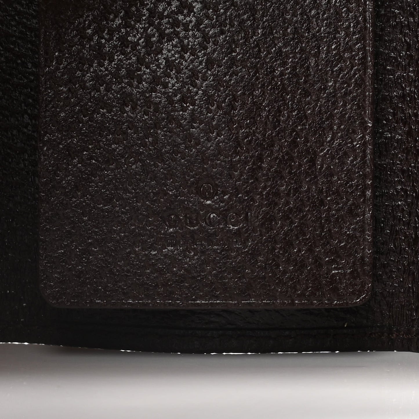 Monogram Calfskin Ladies Web 6 Key Holder Case Beige Ebony Cocoa