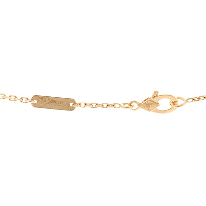 Van Cleef & Arpels 18K Yellow Gold Guilloche Vintage Alhambra Pendant Necklace 4 of 6