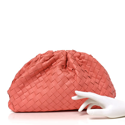 Bottega Veneta Nappa Maxi Intrecciato The Pouch Oversized Clutch Peach 4 of 20
