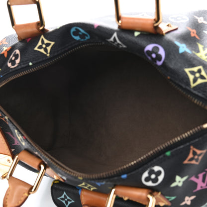 Louis Vuitton Monogram Multicolor Speedy 30 Black 5 of 7
