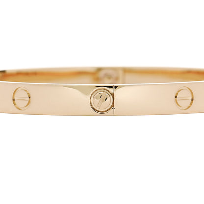 Cartier 18K Yellow Gold LOVE Bracelet 19 5 of 9