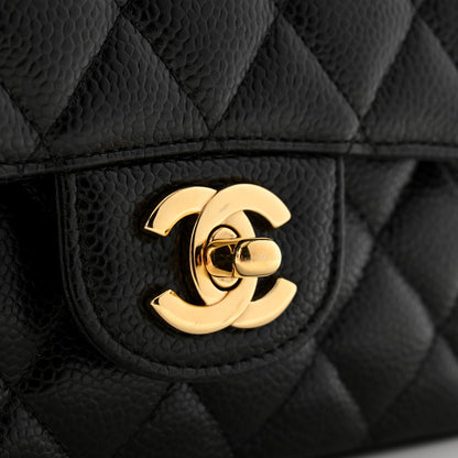 Chanel Caviar Quilted Medium Double Flap Black 11 of 11