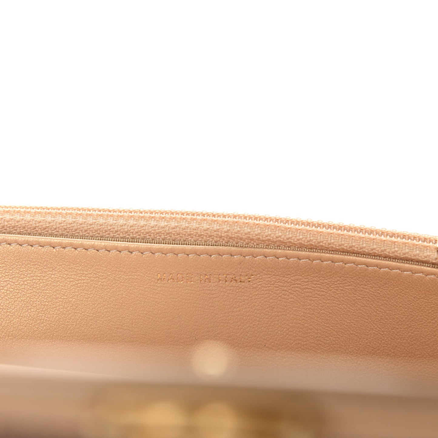 Metallic Galuchat Stingray Lambskin Boy Wallet On Chain WOC Gold