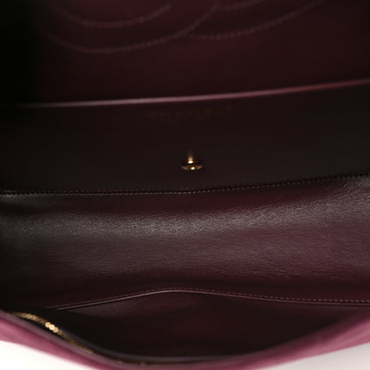 Chanel Suede Calfskin Small Souplissimo Maxi Flap Burgundy 5 of 11