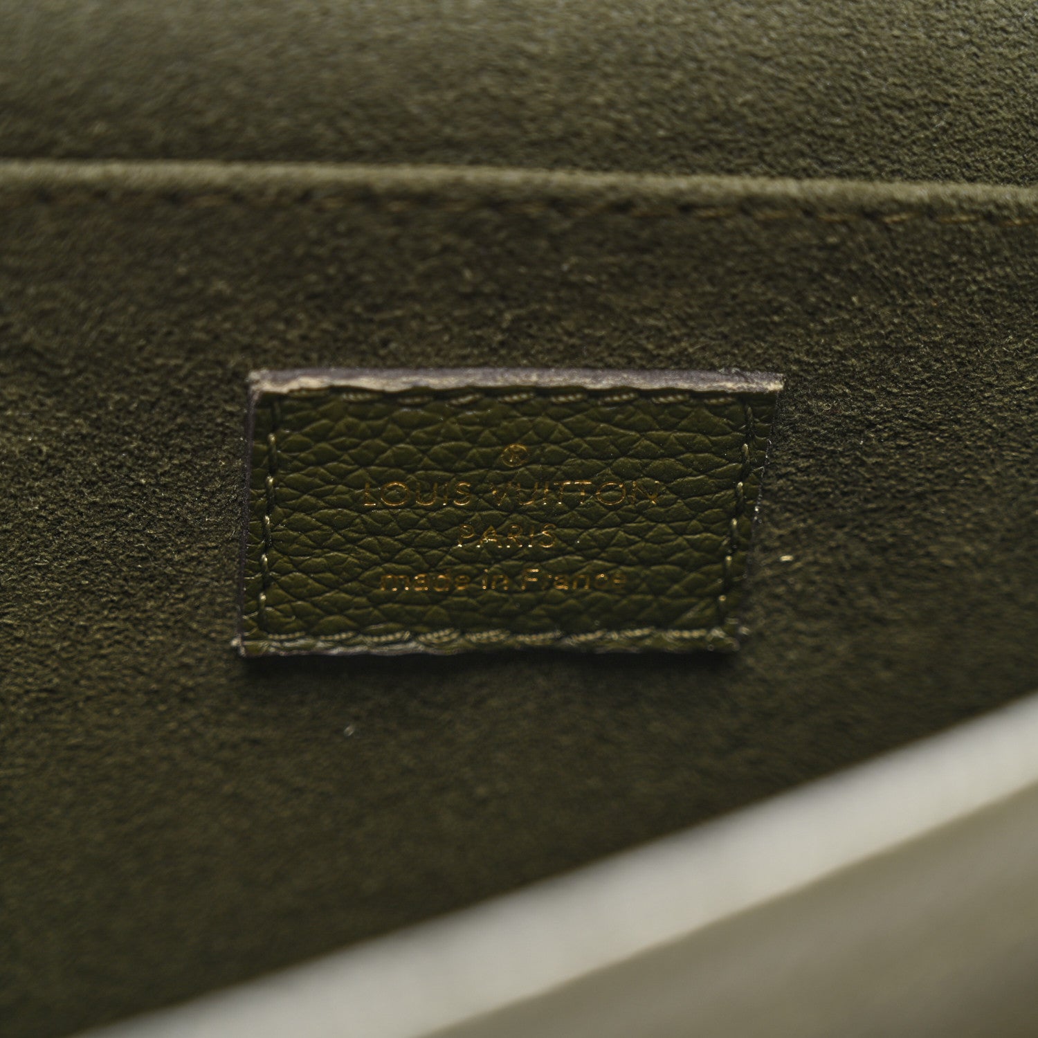 Louis Vuitton Grained Calfskin Lockme Chain Bag PM Kaki 6 of 9