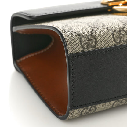 Gucci GG Supreme Monogram Calfskin Padlock Mini Shoulder Bag Beige Ebony 9 of 10