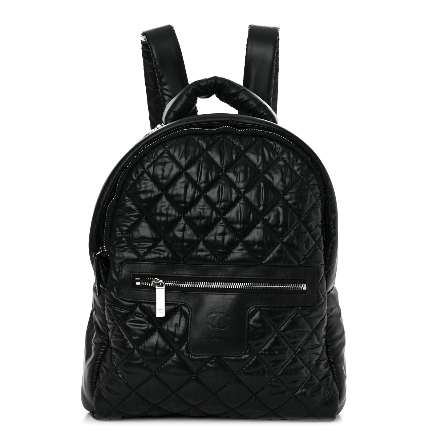 Nylon Quilted Coco Cocoon Backpack Black