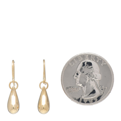 Tiffany 18K Yellow Gold Elsa Peretti 12mm Teardrop Earrings 2 of 4