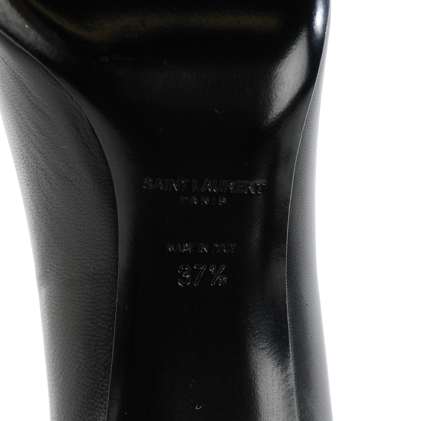 Leather Classic Paris 80 Cap Toe Escarpin Pumps 37.5 Black
