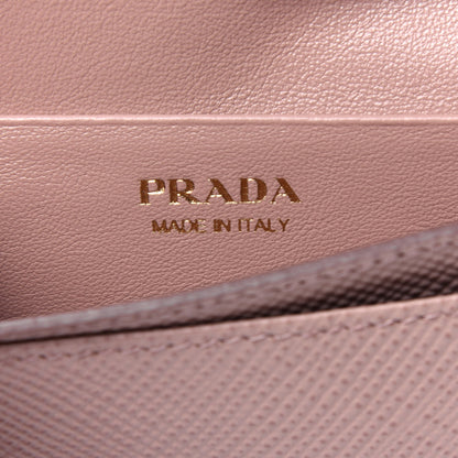 Prada Saffiano Metal Business Card Holder Cipria 6 of 11