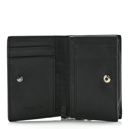 Christian Dior Lambskin Cannage Mini Lady Dior Wallet Black 5 of 14