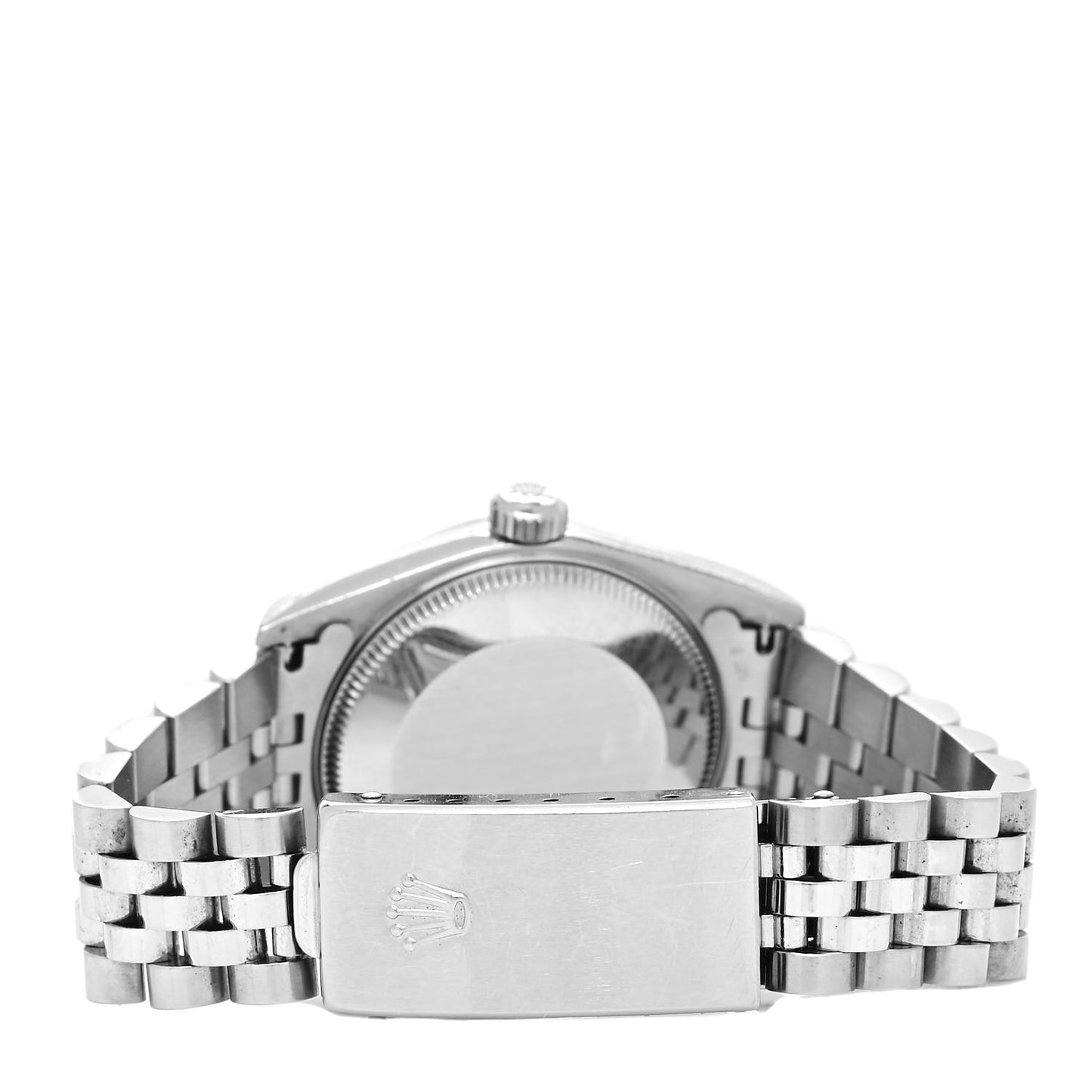 Stainless Steel 18K White Gold 31mm Oyster Perpetual Datejust Watch Pink 77014