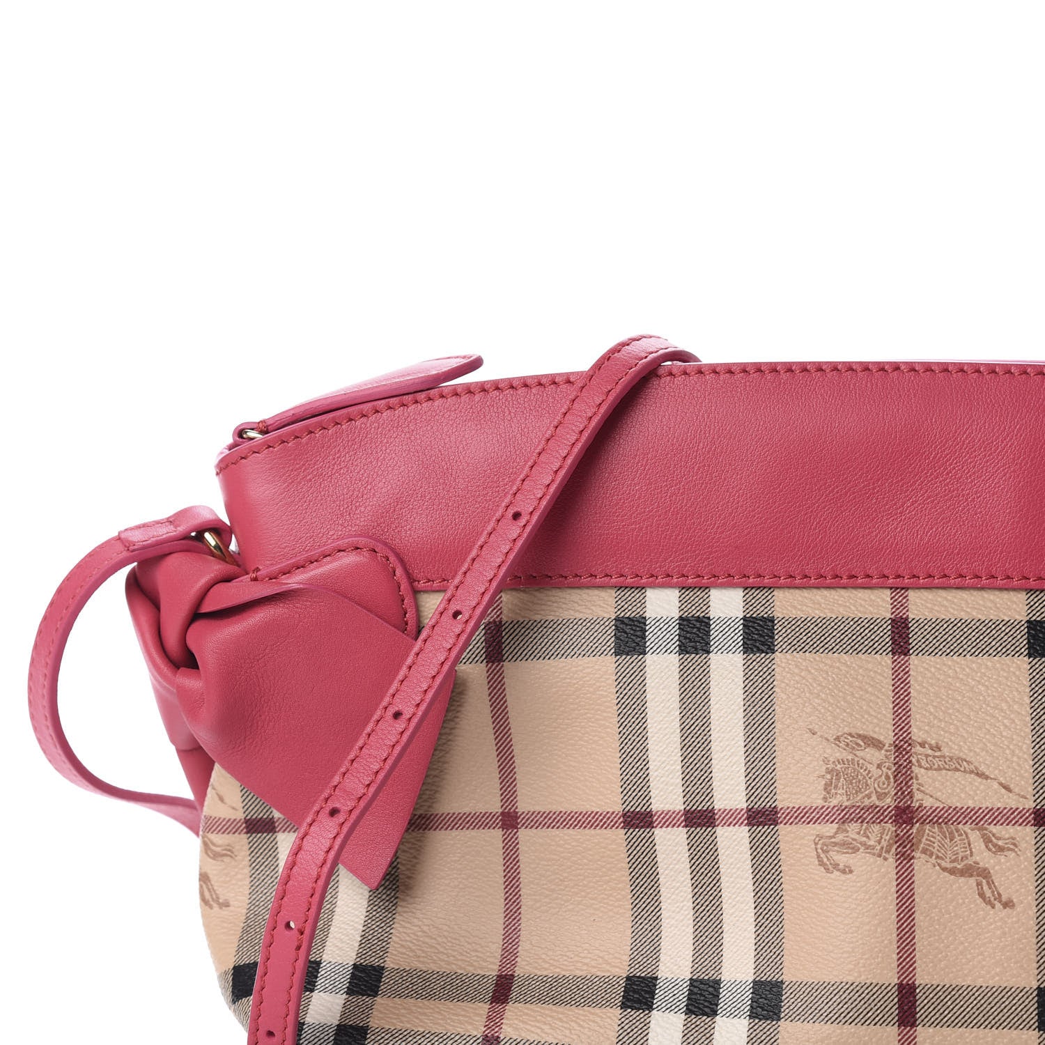 Burberry Haymarket Check Bow Tie Crossbody Bag Peony 10 of 10