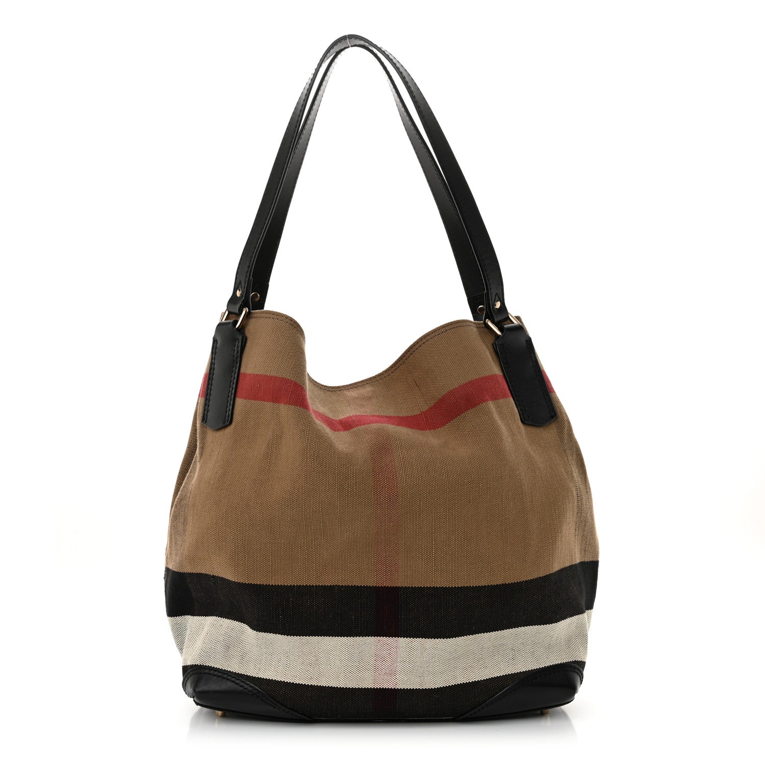 Burberry Canvas Mega Check Medium Maidstone Black 1 of 14