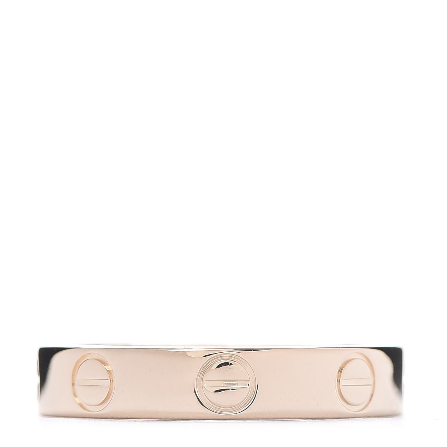 18K Pink Gold 3.5mm LOVE Wedding Band Ring 50 5.5