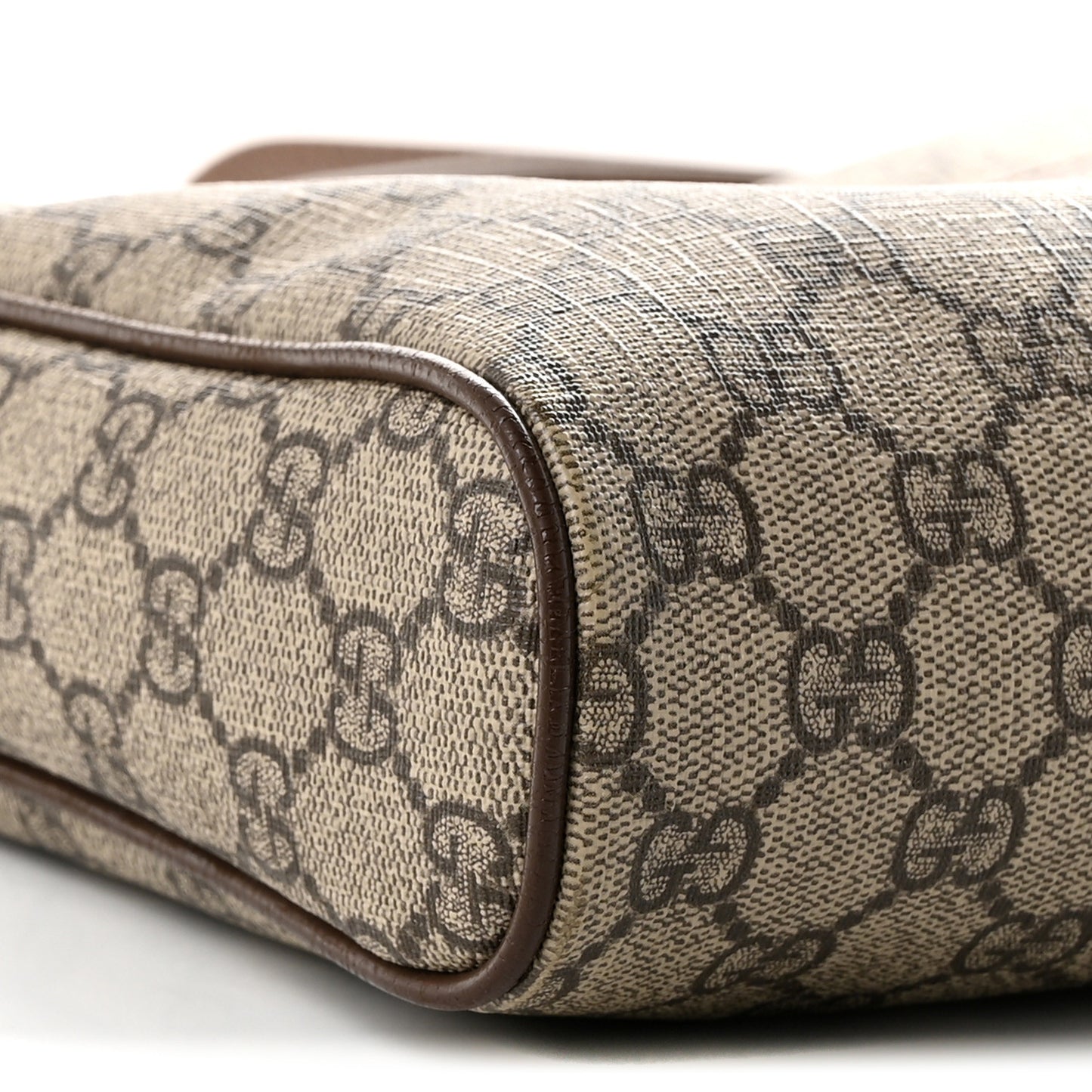 GG Supreme Monogram Web Medium Ophidia Messenger Bag Brown
